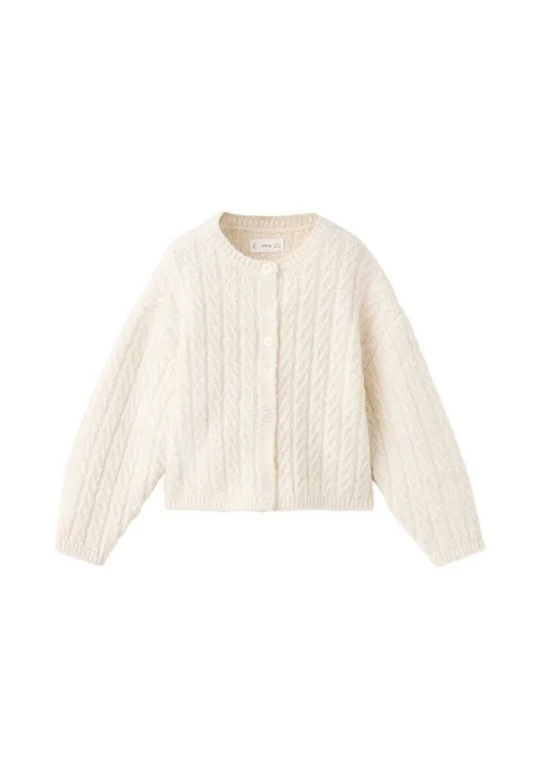 Детский кардиган Mango Kids, Off White