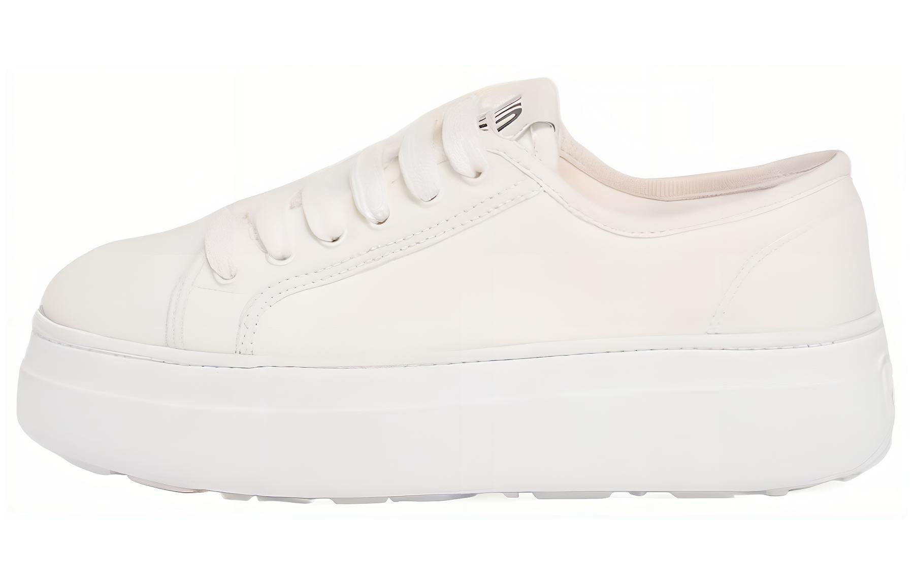 Женские белые скейтерские кеды Low Top MIU MIU