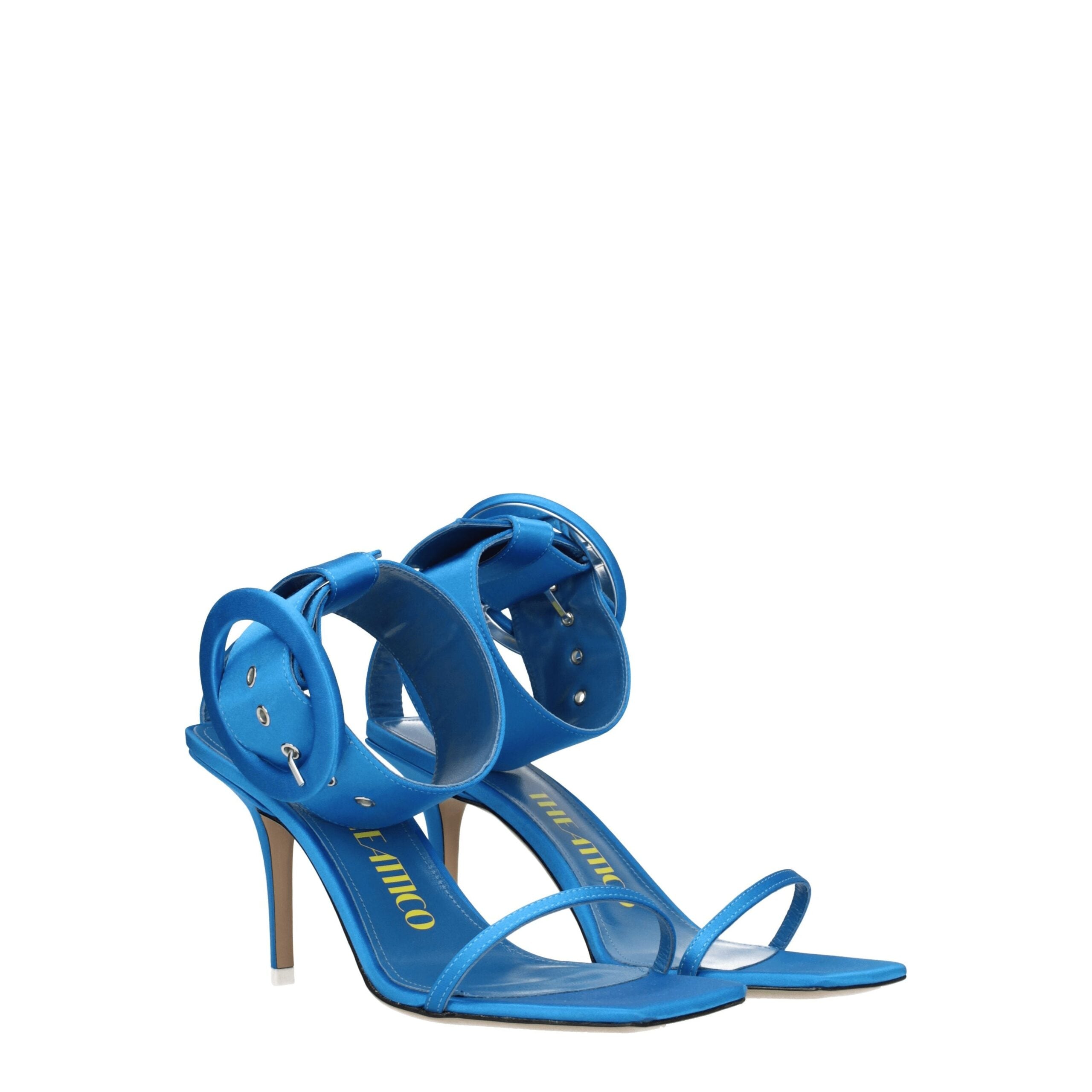 The Attico blue Satin Women's Sandal — фото 2