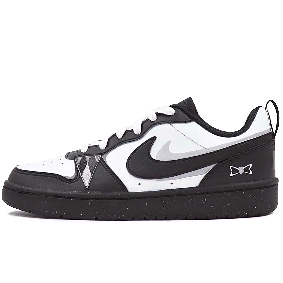 Кроссовки детские Nike Court Borough Pilates Leather Low Top Black — фото 3