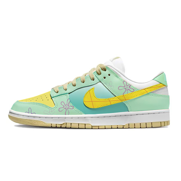 

Кроссовки Nike Dunk Skateboarding Shoes Men Low-top Acid Yellow, желтый