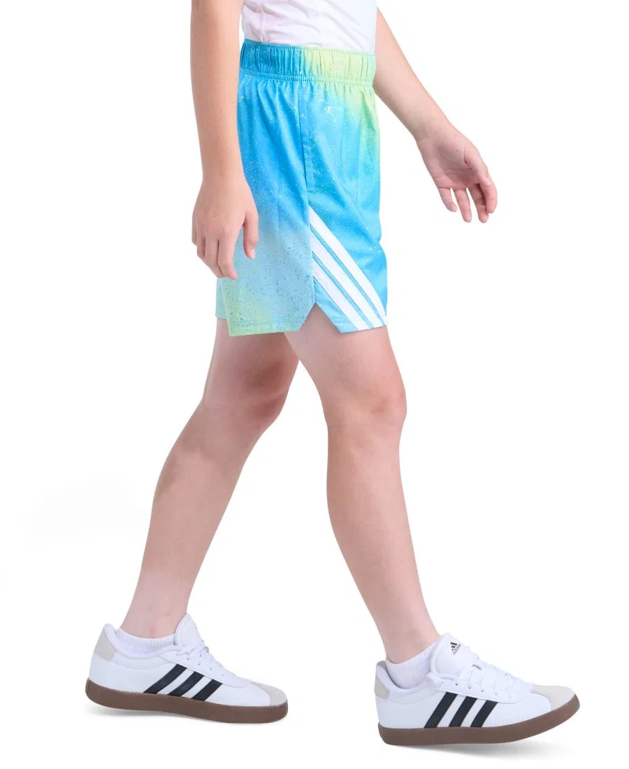 Детские шорты-надеватели (8-20 лет) Adidas, синий/желтый — фото 3