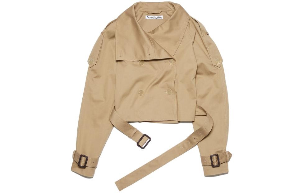 

Укороченное пальто женское бежевый Acne Studios