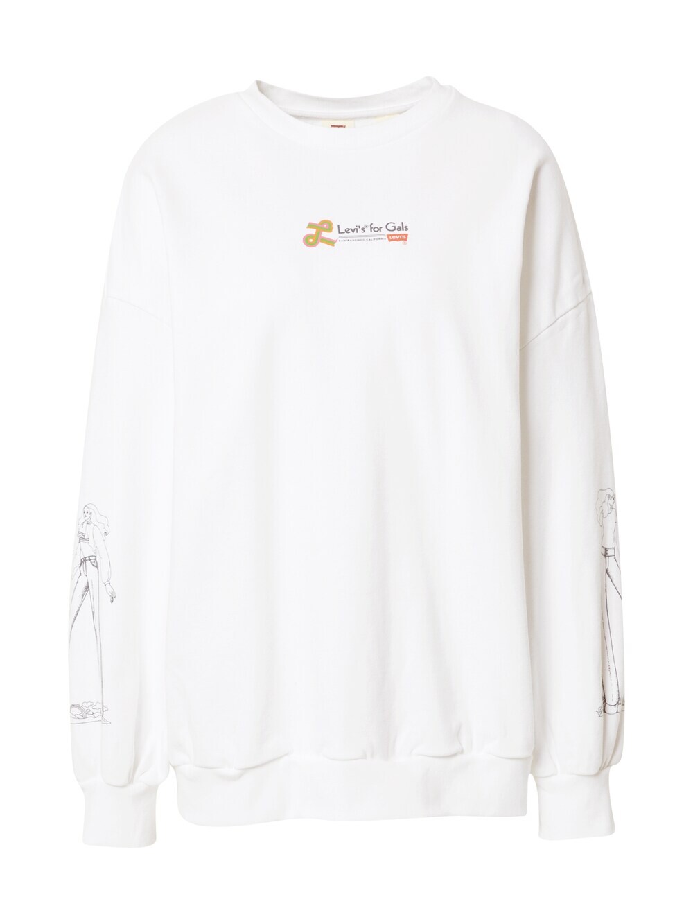 

Толстовка LEVIS GRAPHIC PRISM CREW MULTI-COLOR, белый