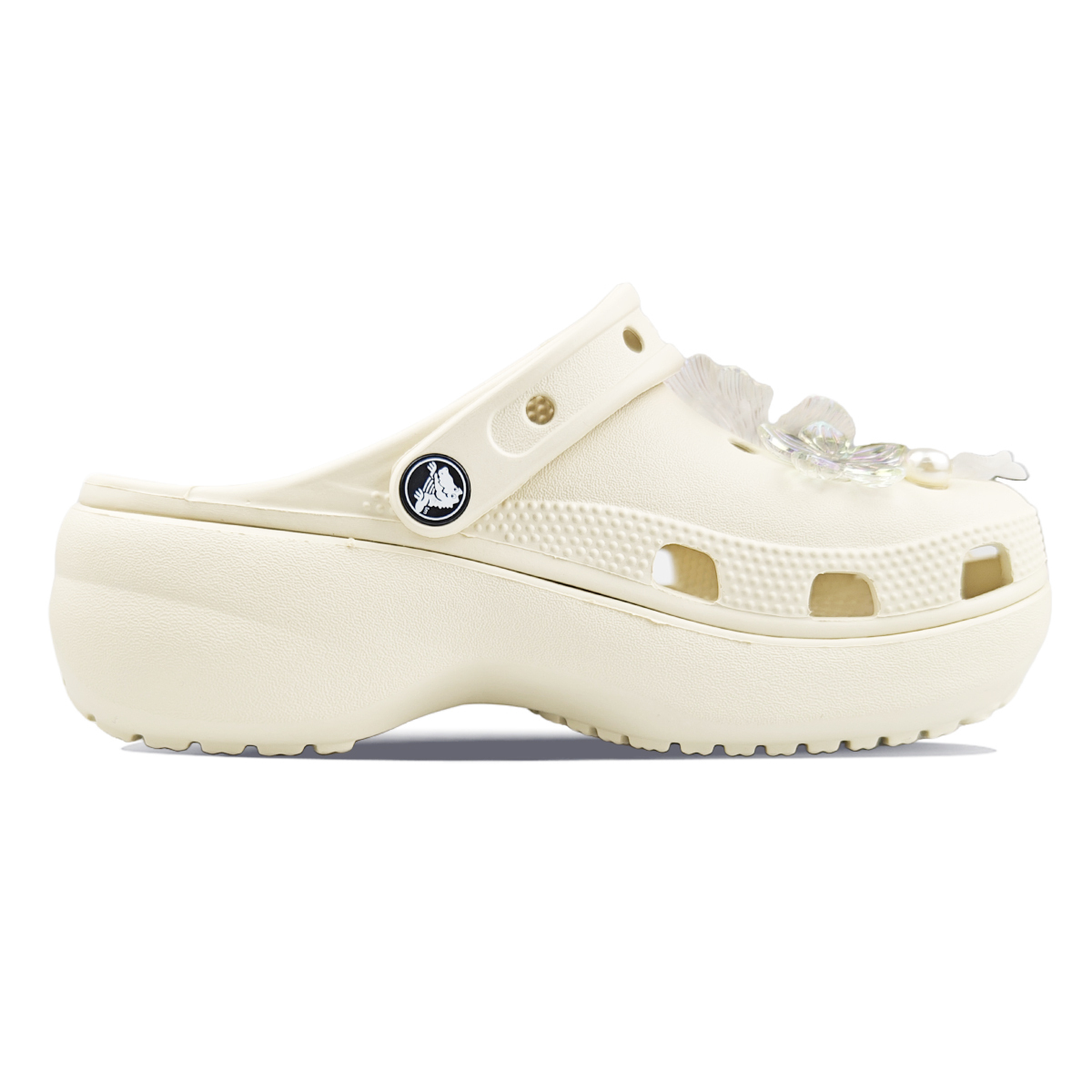 Crocs Классические платформенные клоги BNK Taro Purple Sauce женские костяного белого цвета, коробка Taro Purple Sauce Sweet Box, цвет Taro Purple Sauce-Sweet Box — фото 3