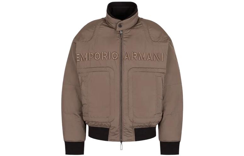 

EMPORIO ARMANI Мужская стеганая куртка FW23, коричневая