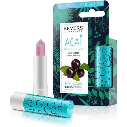 

Revers Kiss Длительное увлажнение Увлажняющий бальзам для губ стик Acai, Revers Cosmetics