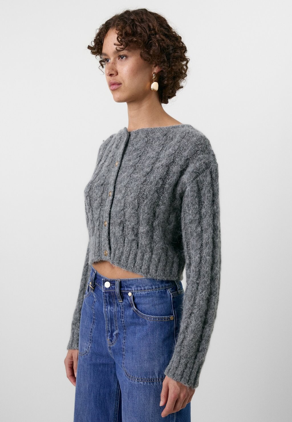 

Кардиган GAP X CULT GAIA CROP CARDI GAP, серый
