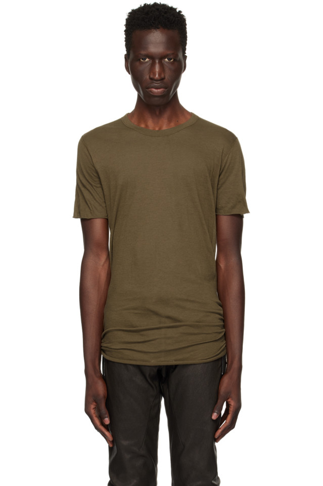 

Футболка базового кроя Porterville Rick Owens, цвет bean