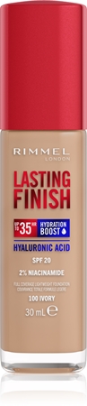 

Увлажняющая основа spf 20 Rimmel Lasting Finish 35H Hydration Boost, 100 Ivory 30 ml