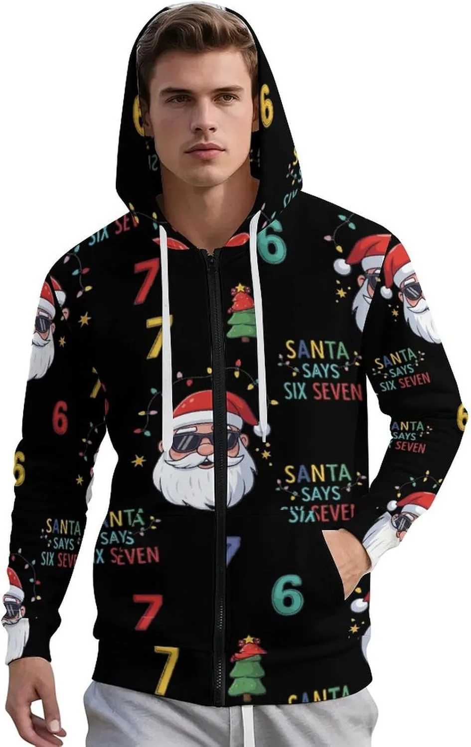 

67 Six Seven мужская толстовка с полной молнией PIVUWXOB