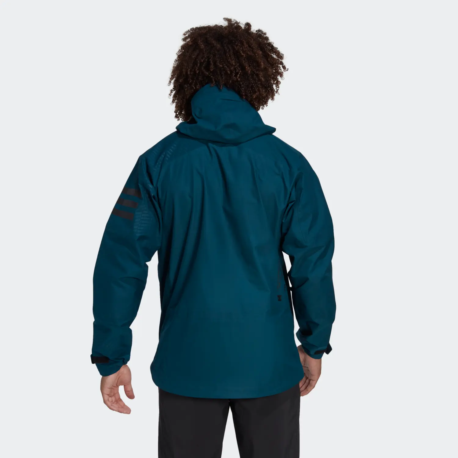 Куртка мужская темно-зеленая Adidas, темно-зеленый — фото 3