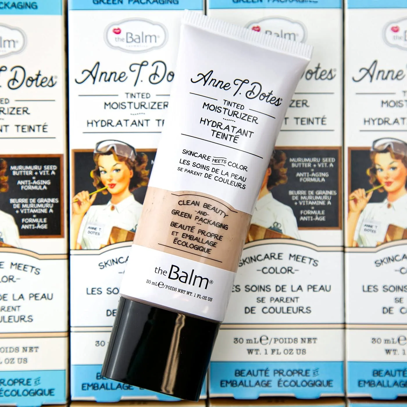 Увлажняющий тонирующий крем theBalm Anne T. Dotes, 10 (для очень светлой кожи), 1 жидкая унция, 7168 29,6 мл (1 шт.) — фото 4