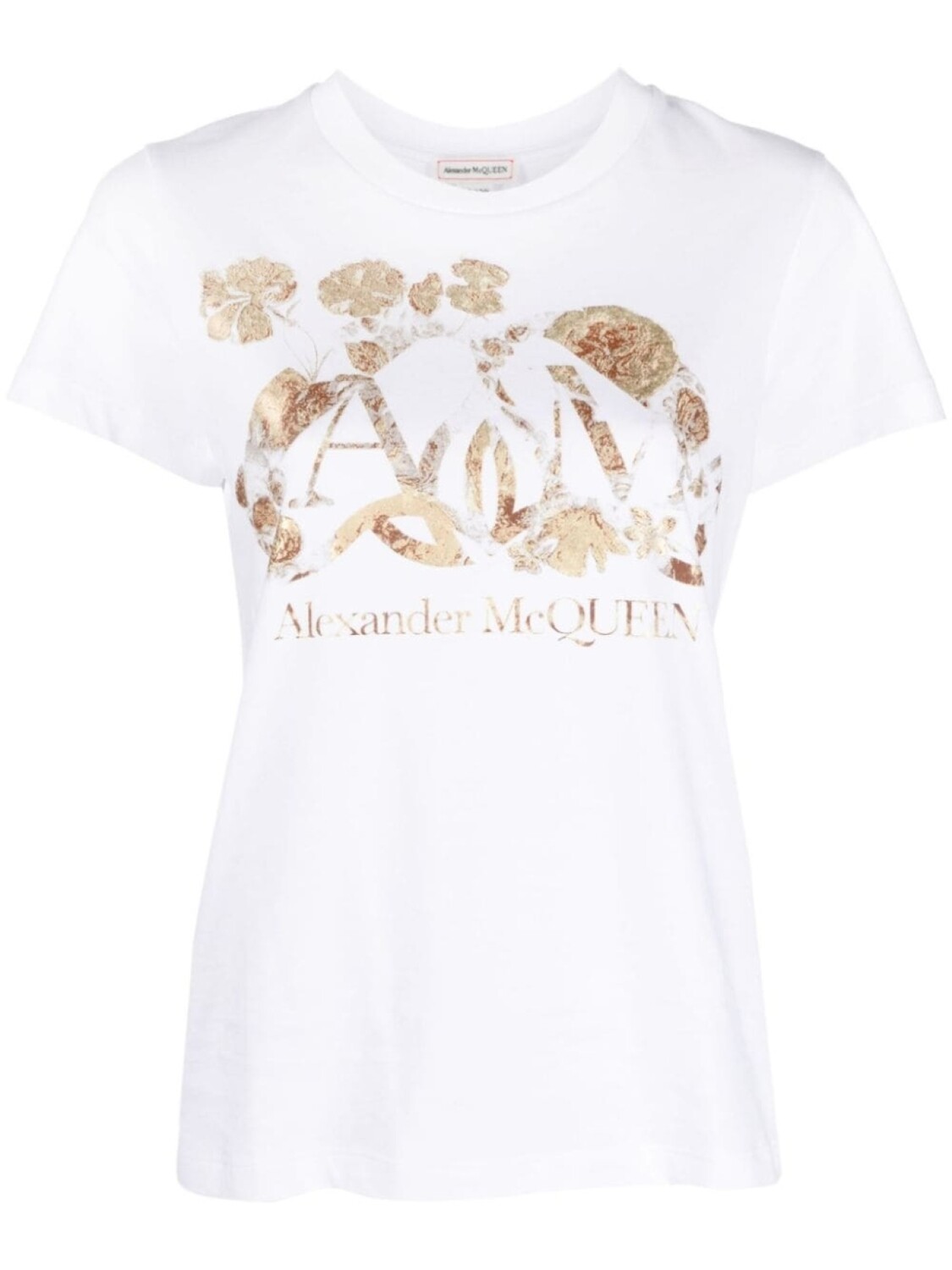 

Alexander McQueen футболка Dutch Flower с логотипом, белый