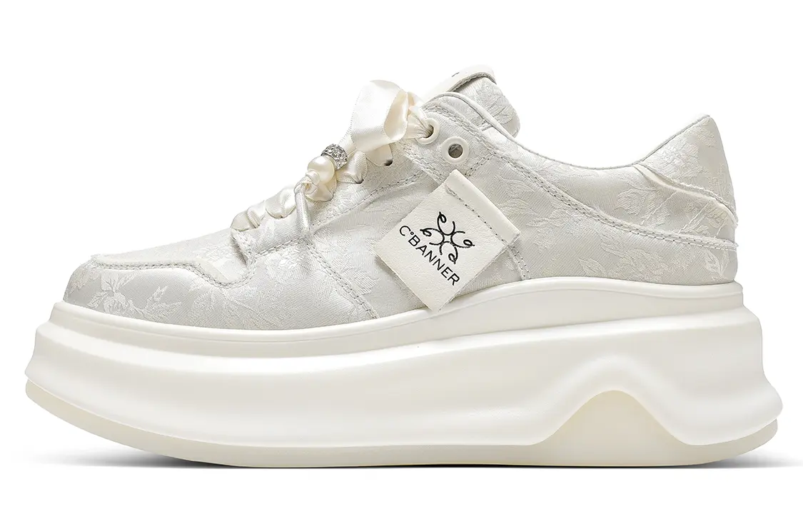 

Кроссовки CВ°BANNER Skateboard Shoes Women's Low-Top Beige, Бежевый, Кроссовки CВ°BANNER Skateboard Shoes Women's Low-Top Beige