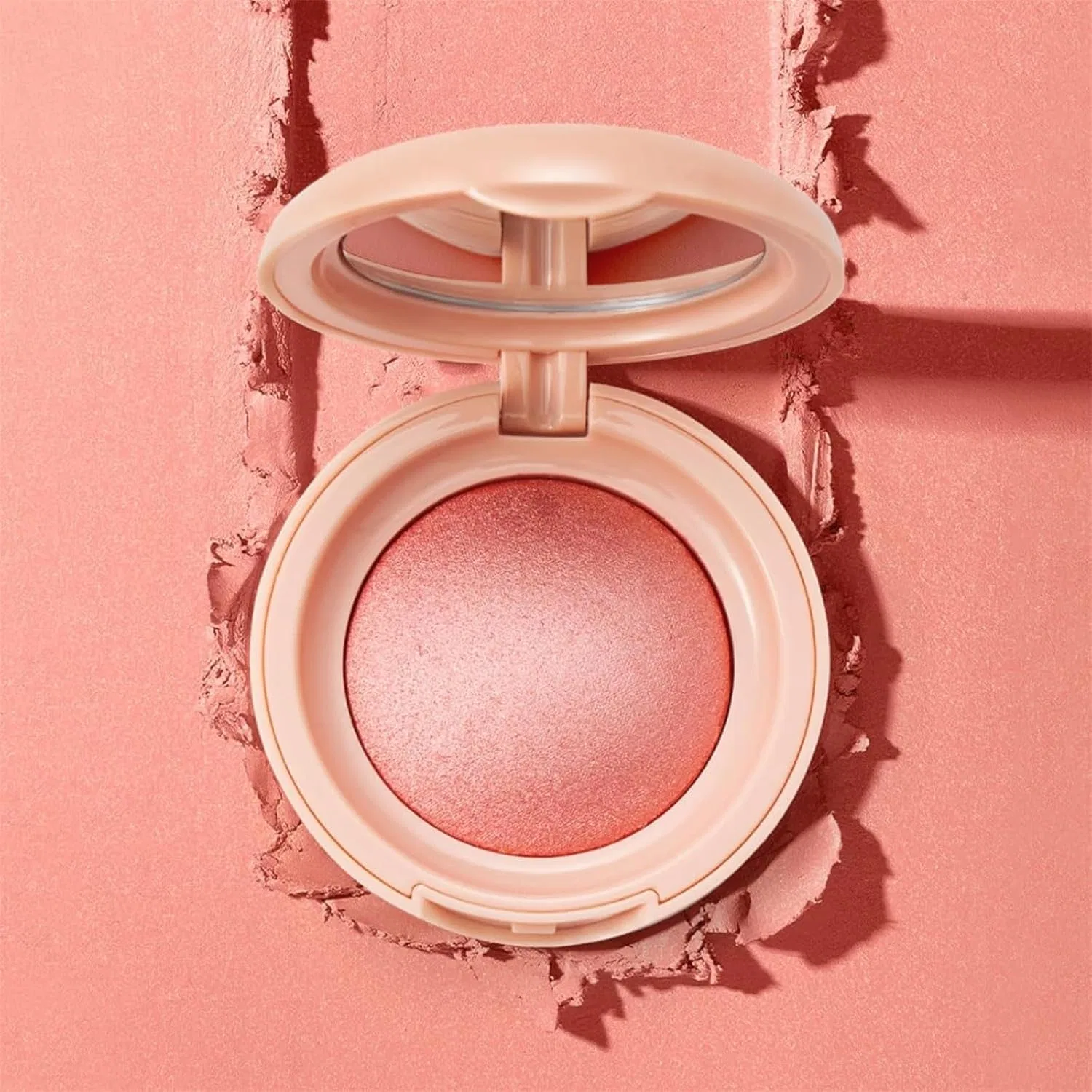 Румяна хайлайтер Baked Highlighting Blush Vkghdzyb, 1 шт, розовый — фото 2