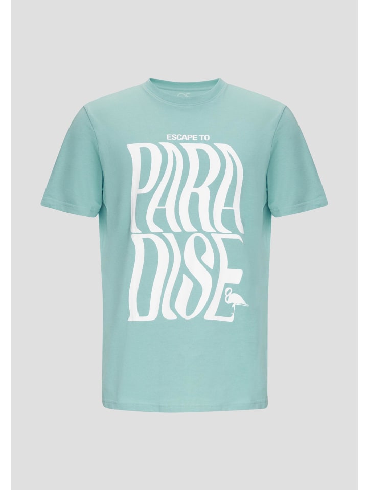 

QS Футболка 61D2 светло-бирюзового цвета, Зеленый, QS Футболка 61D2 светло-бирюзового цвета