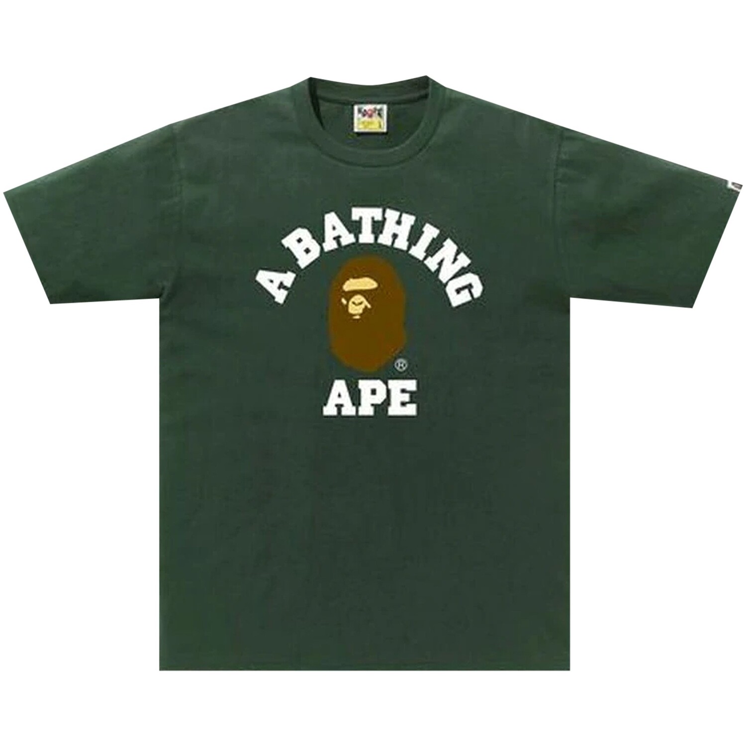 

Футболка BAPE College, Зеленая, Зеленый, Футболка BAPE College, Зеленая