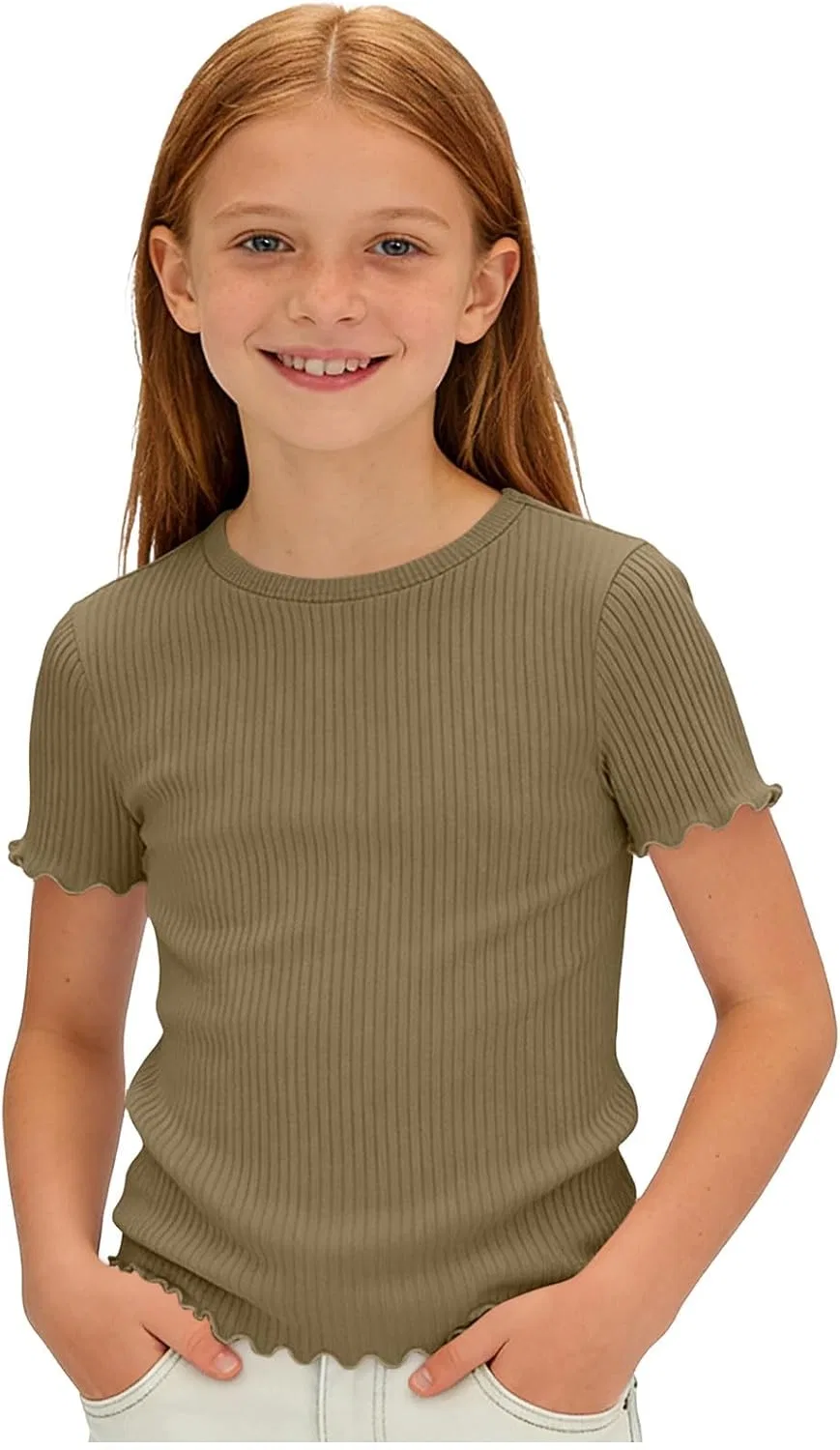 Детская футболка с коротким рукавом, хлопковая, Whimsyria, 01 Brown