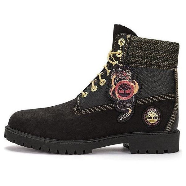 Кроссовки lunar new year 6 inch lace up boots 'black nubuck' Timberland, черный