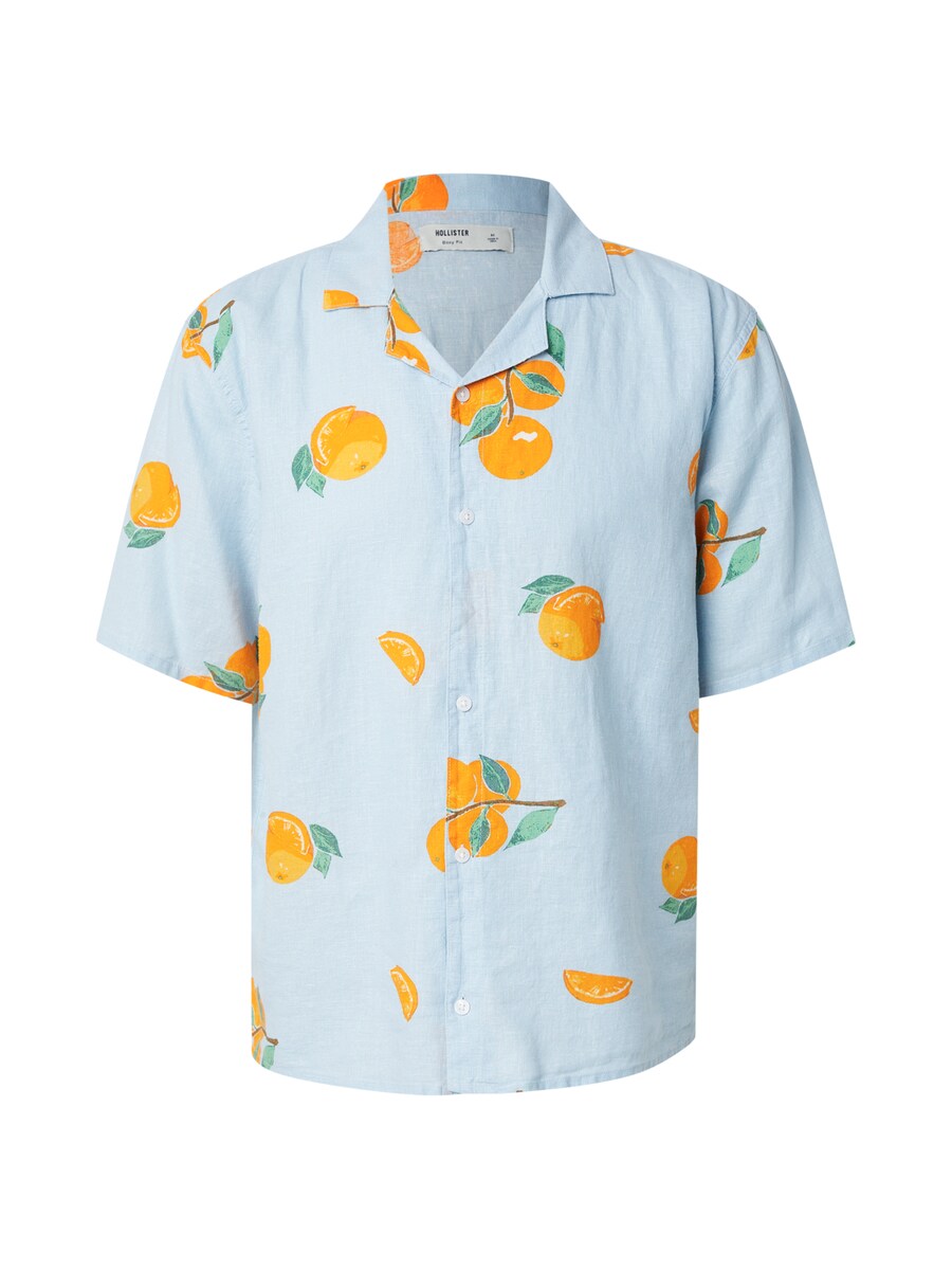 

Рубашка на пуговицах классического кроя HOLLISTER, Dusty blue