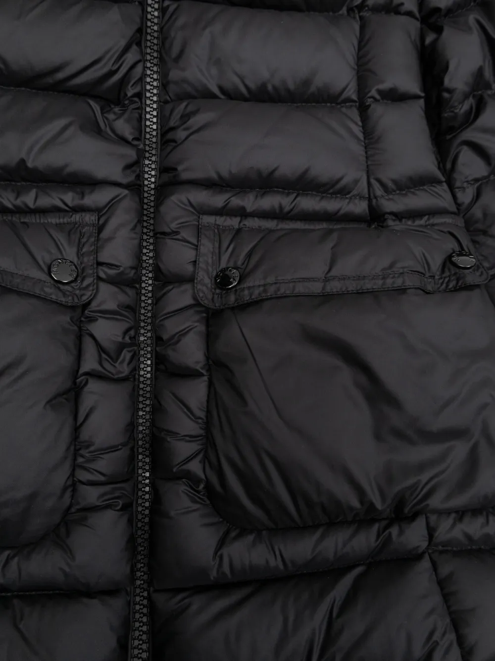 Стеганая куртка с капюшоном Moncler Enfant, черный — фото 4