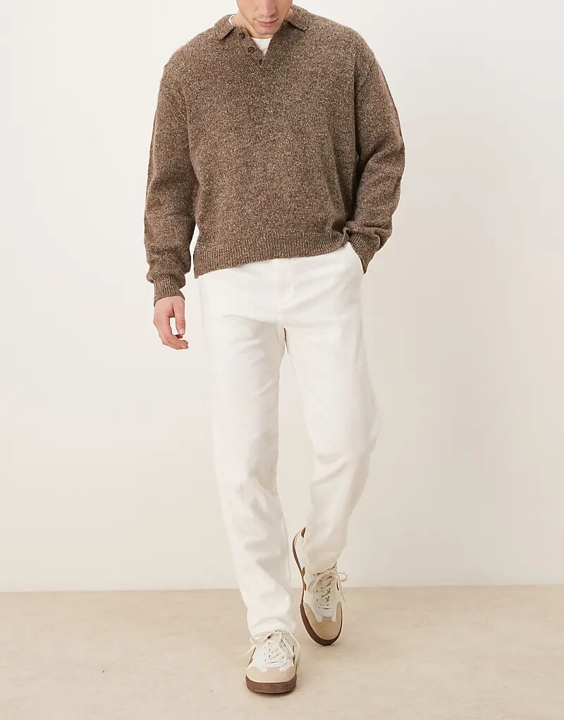 

Узкие зауженные брюки из отборной льняной смеси Selected белого цвета