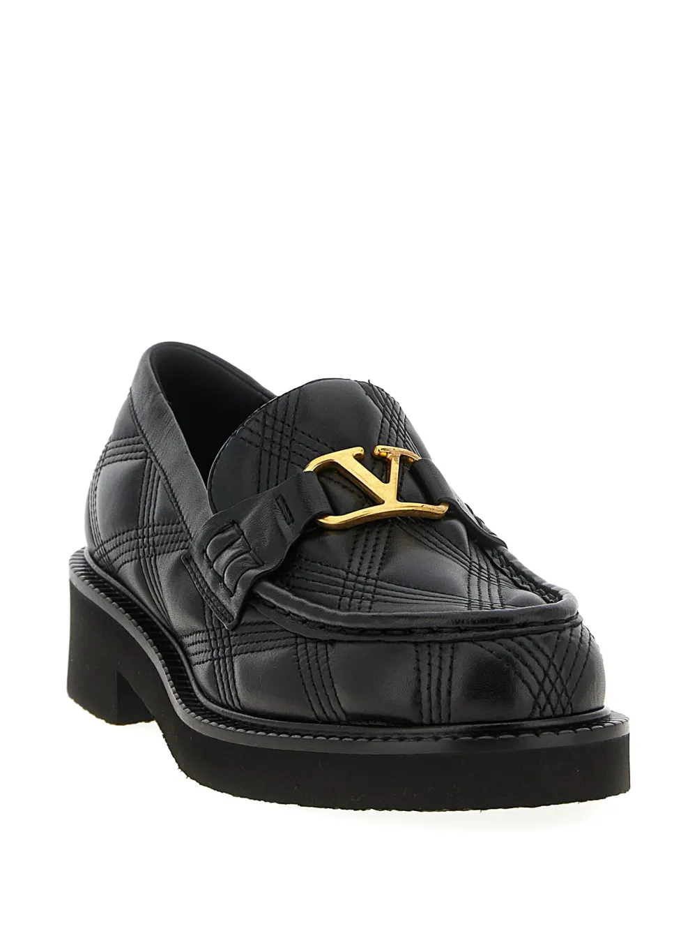 Стеганые мокасины VLogo Signature VALENTINO GARAVANI, черный — фото 2