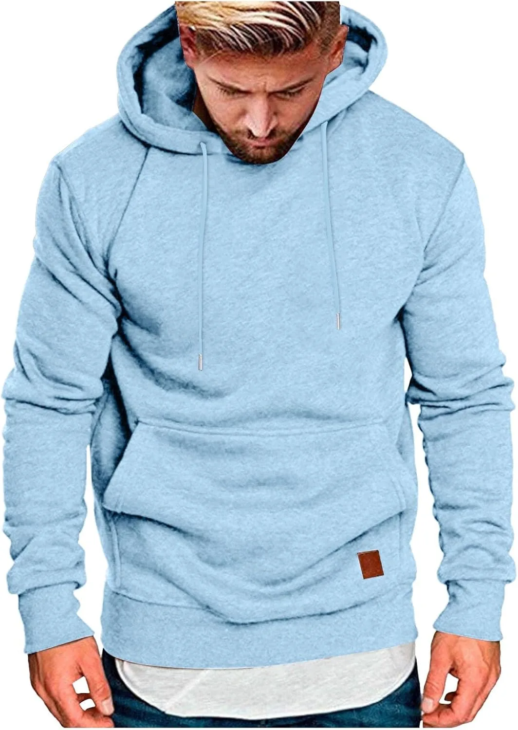 

Мужская худи Fleece Casual Loose Fit с карманами