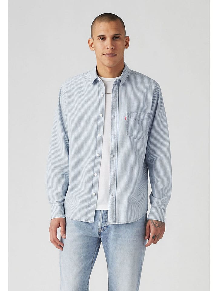 

Рубашка LeviВґs, светло-голубой/белый