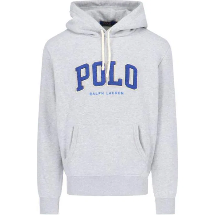 Толстовка с логотипом и кулиской Polo Ralph Lauren, Gray