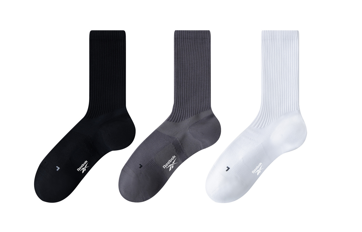 

Унисекс носки Crew 3 пары Reebok, серый