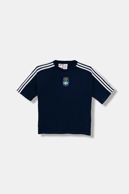 Детская хлопковая футболка MINECRAFT Adidas Originals, темно-синий — фото 3