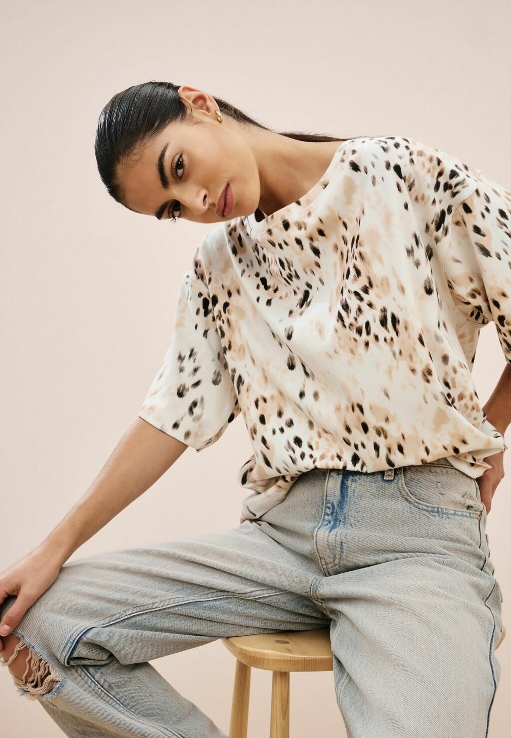 

Футболка с длинным рукавом SLOUCH SHOULDER Next, коричневый