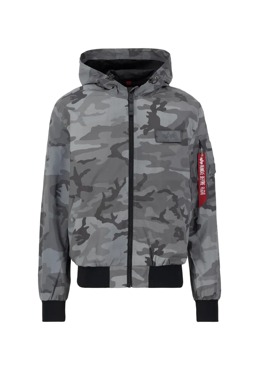 

Куртка-бомбер Alpha Industries " Alpha Industries Мужчины - Куртки-бомберы MA-1 LW Hooded Camo", черный