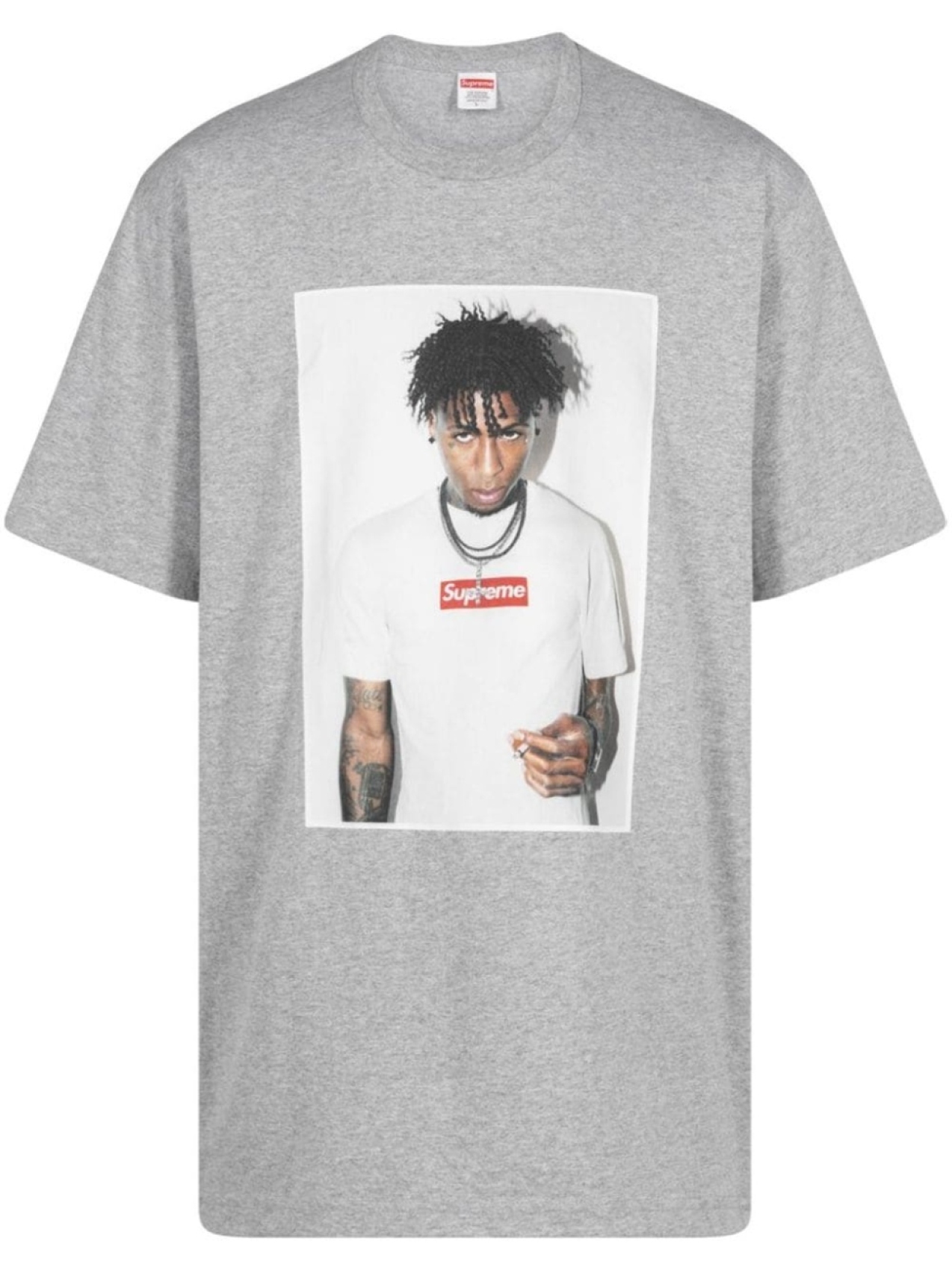 

Supreme футболка NBA Youngboy "FW23 Heather Grey", серый