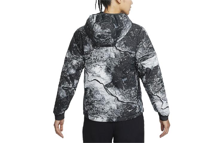 Nike Куртка пуховик женская угольно-черная, Coal Black — фото 4