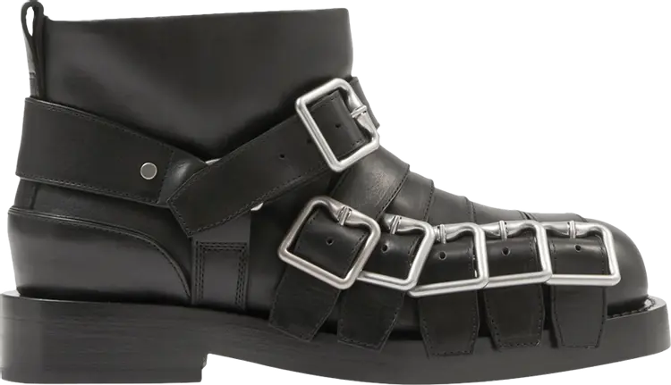 

Кроссовки Burberry Wmns Leather Strap Boot 'Black', черный