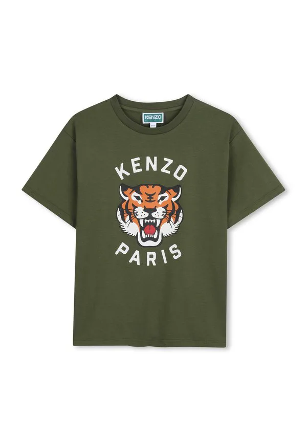 Футболка с принтом Kenzo Kids, Vert Kaki