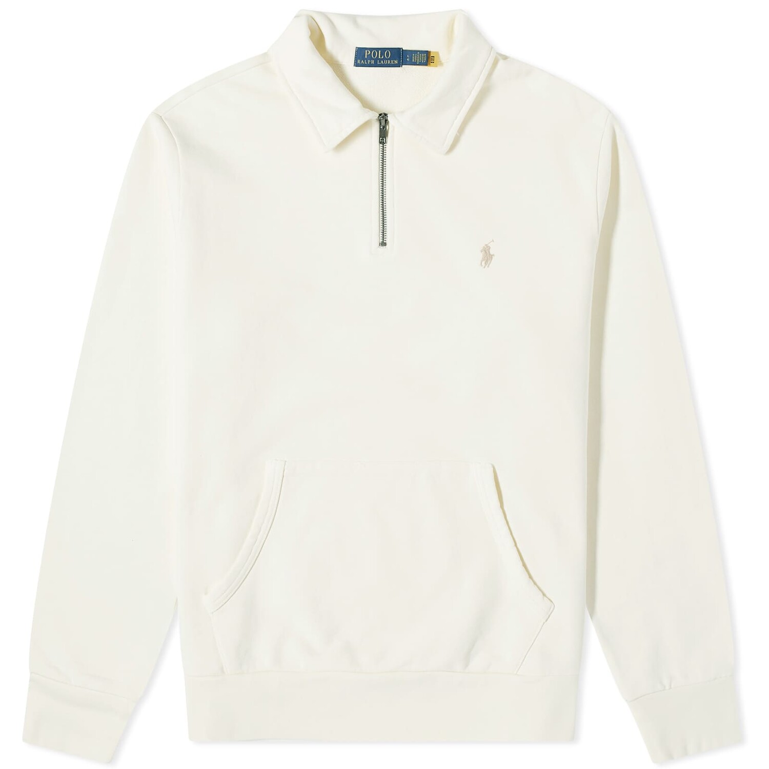 

Свитер Polo Ralph Lauren Loopback Half Zip, цвет Clubhouse Cream