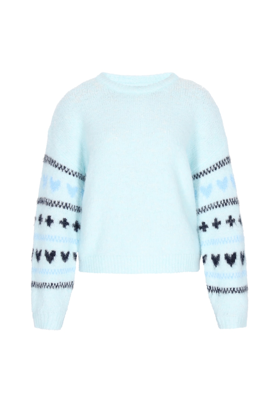 

Свитер MYMO Young Fashion, темно-синий/аквамарин/пыльно-синий