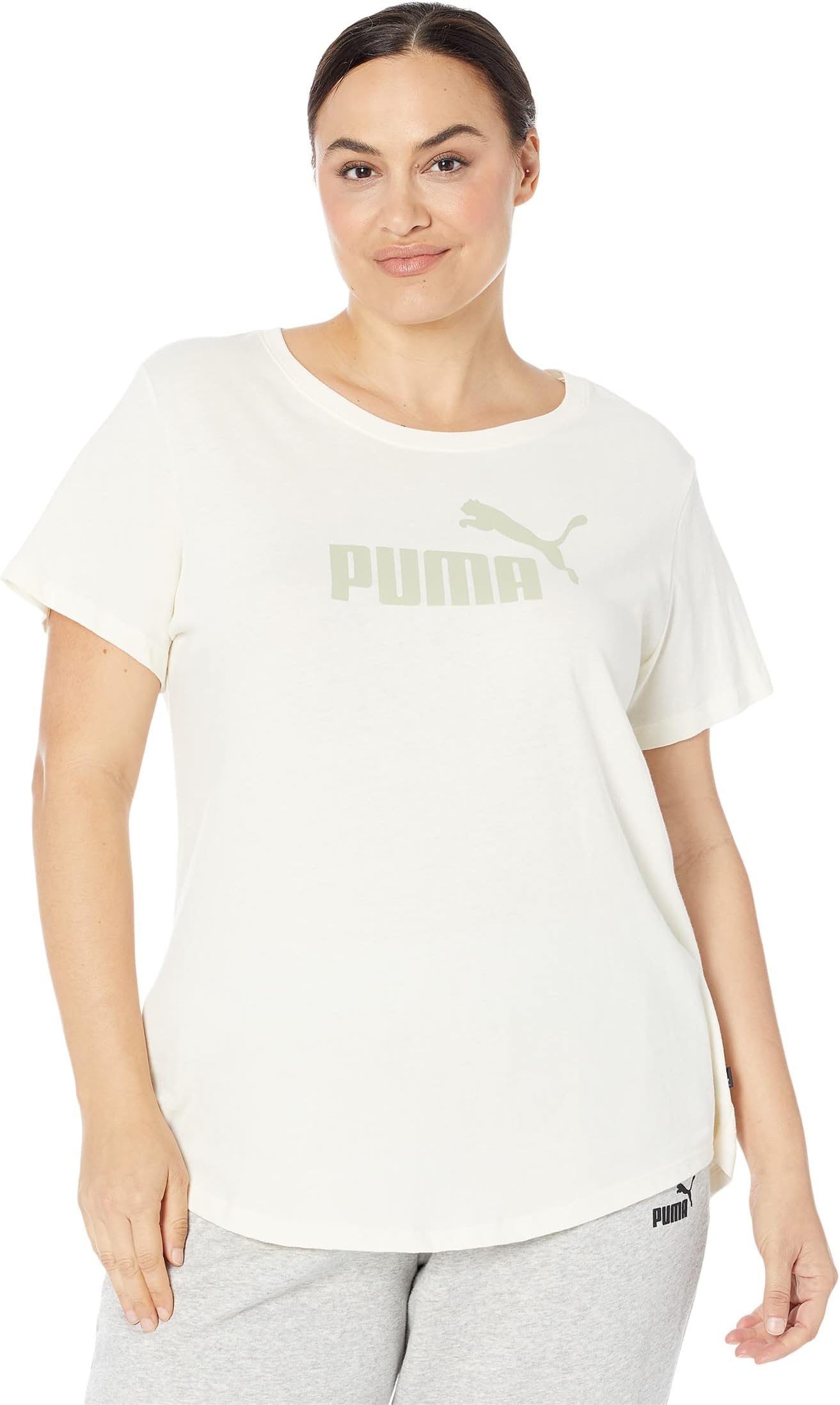 

Футболка PUMA Plus Size Essentials Logo Tee 2.0, цвет Pristine