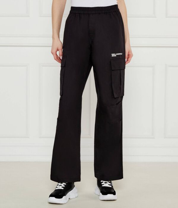 

Брюки-Карго Flare fit Karl Lagerfeld Jeans, черный