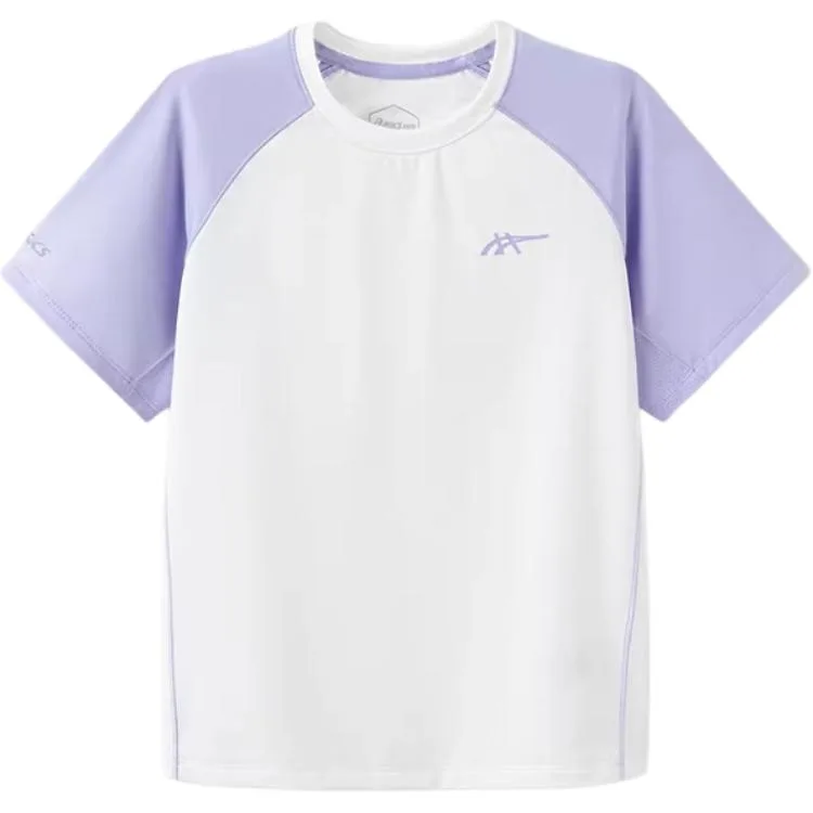 Футболка с круглым вырезом для школьников ASICS, 6000 Purple