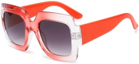 

Крупные квадратные солнцезащитные очки для женщин, модные градиентные женские очки с защитой от УФ-излучения UV400, мужские солнцезащитные очки для активного отдыха и спорта MTZJH, Pink