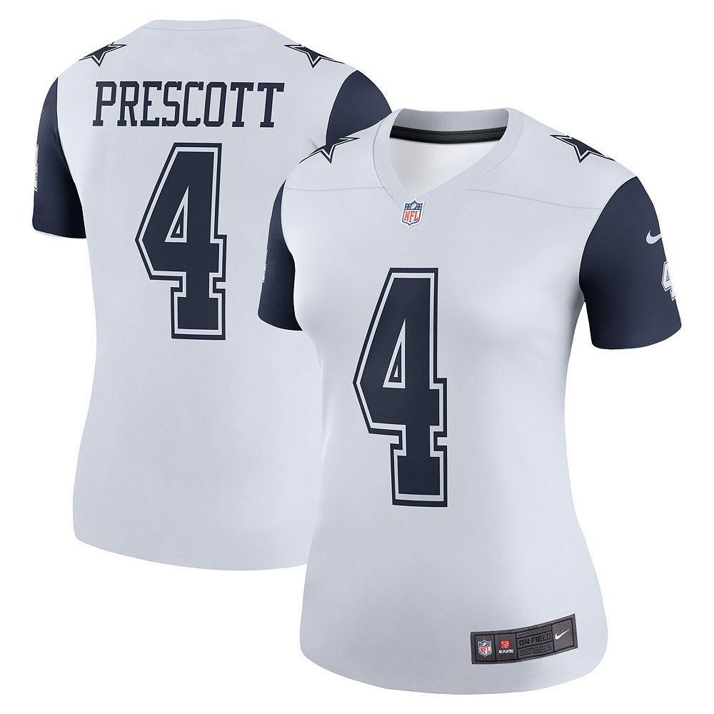 

Женское джерси Nike Dak Prescott White Dallas Cowboys Color Rush Legend Player, цвет Cow White