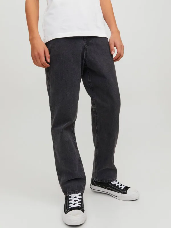 Джинсы свободного кроя криса Jack & Jones Junior, Black Denim
