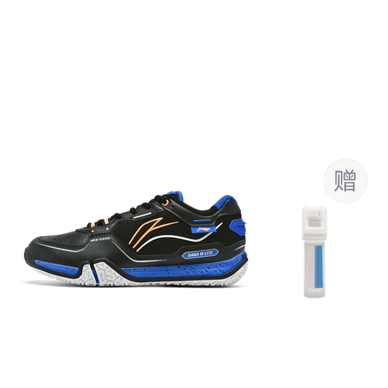 Кроссовки для бадминтона Li-Ning Saga 3LITE с амортизацией, поддержкой и отскоком, черные