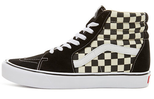 

Кроссовки Vans SK8 Hi Lite Black White Checkerboard, Черный, Кроссовки Vans SK8 Hi Lite Black White Checkerboard