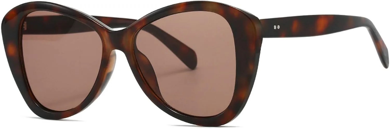 

Винтажные солнцезащитные очки-пилот для женщин и мужчин, ретро-очки с защитой от УФ-излучения UV400, модные аксессуары для уличной моды mincl, Leopard Brown